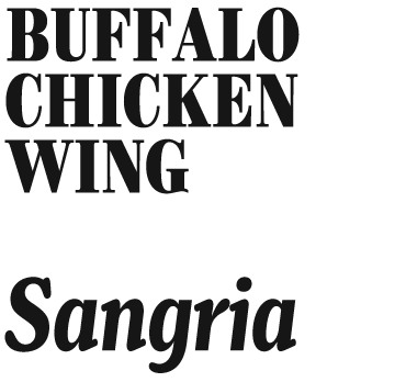 Buffalo chicken wing Sangria
