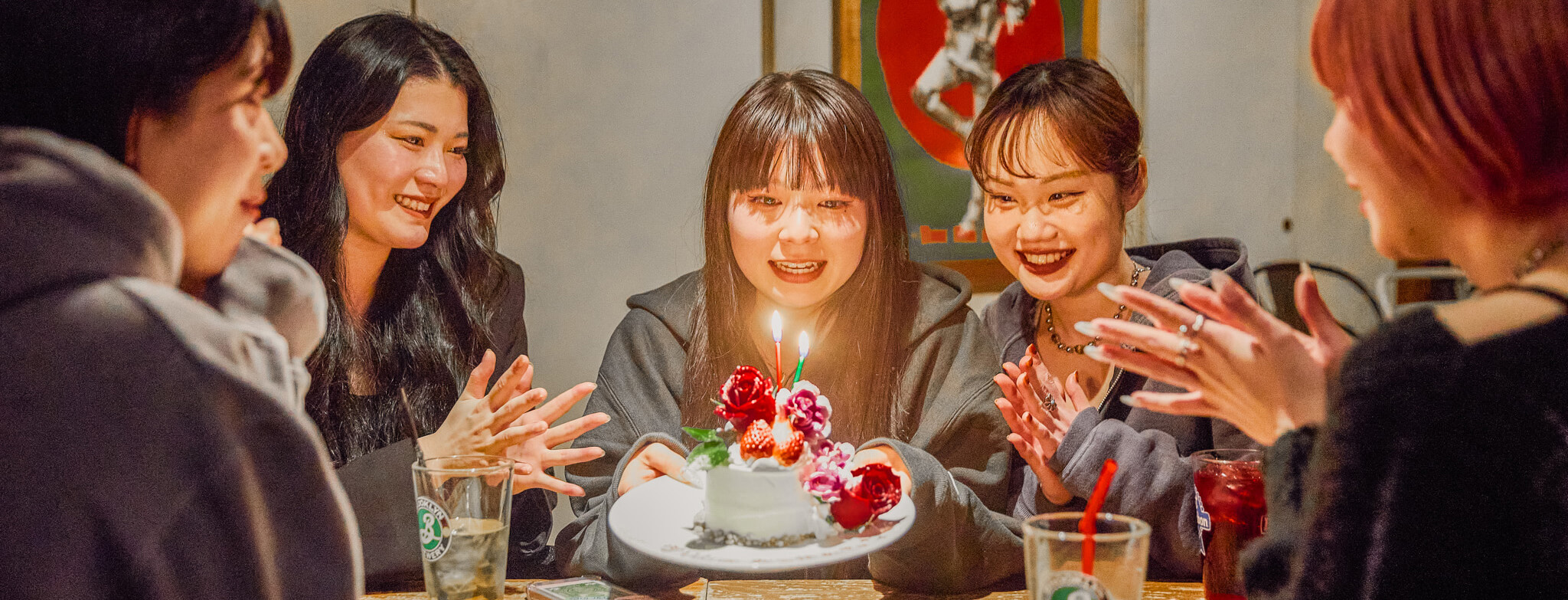 誕生日お祝いシーン